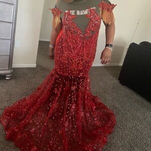 Stunning Red Sequin Gown